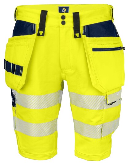 ProJob 6575 Shorts Stretch En Iso 20471 Kl 2/1 Navy blue/yellow C50