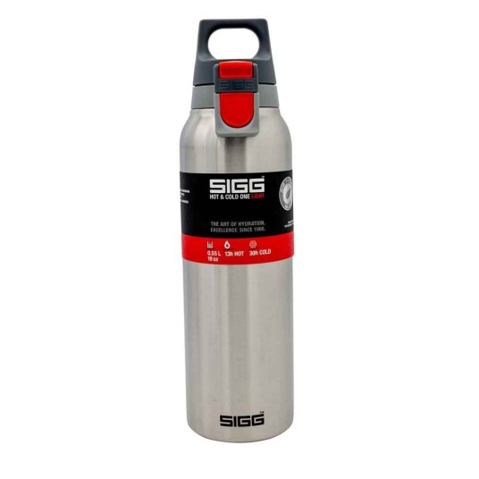 Sigg Hot & Cold One Light termoflaske - 550 ml - BÃ¸rstet stÃ¥l