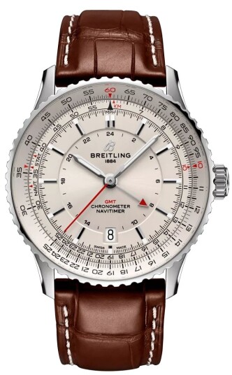 Breitling Herreklokke A32310211G1P1 Navitimer Automatic GMT 41 Breitling Herreklokke A32310211G1P1 Navitimer Automatic GMT 41