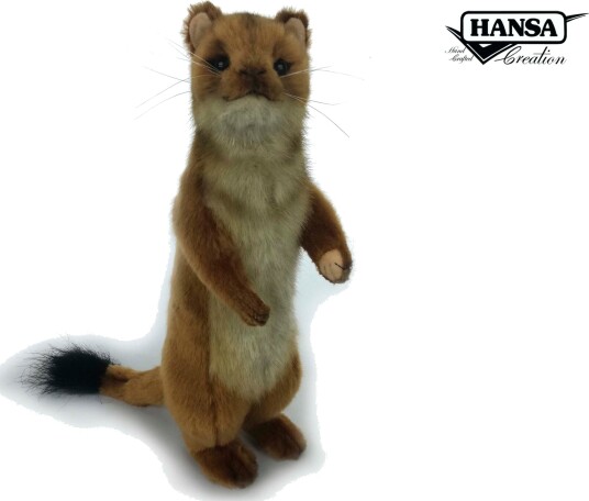 Hansa Creation | Ermine Spring | Brun/Hvit | 32 cm Hansa Creation | Ermine Spring | Brun/Hvit | 32 cm