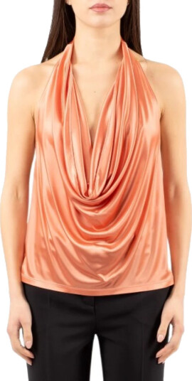 Elisabetta Franchi Dame Topper Oransje L, Elisabetta Franchi Dame Topper Oransje L,