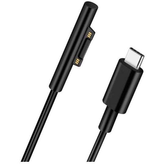 MicroConnect 1,5m USB-C Ladeadapter for Surface - Svart MicroConnect 1,5m USB-C Ladeadapter for Surface - Svart