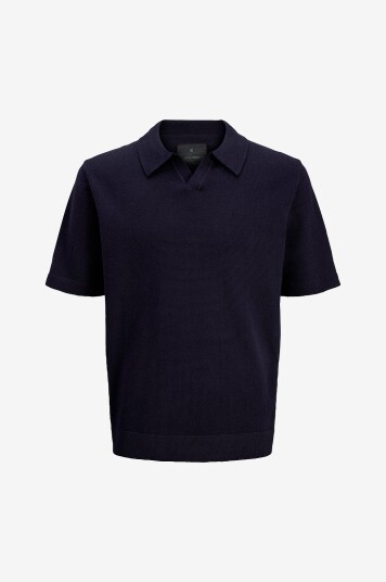 Jack & Jones   Pullover jprBlamilano Spring Split Neck SS S   Blå