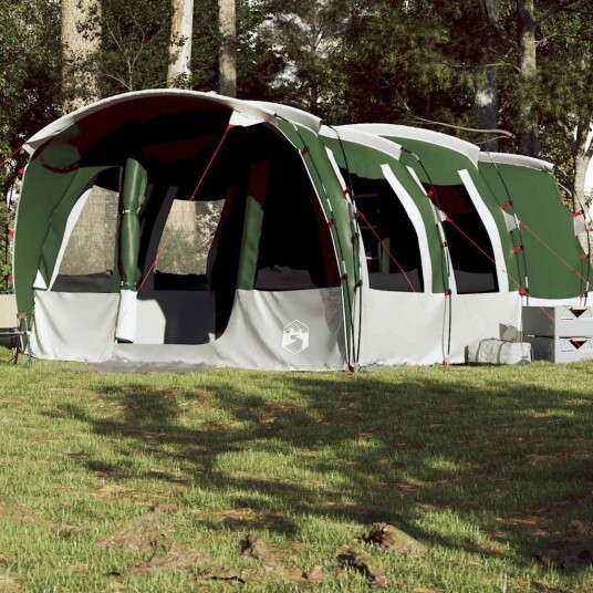 vidaXL telt for camping 8 personer grønn vanntett