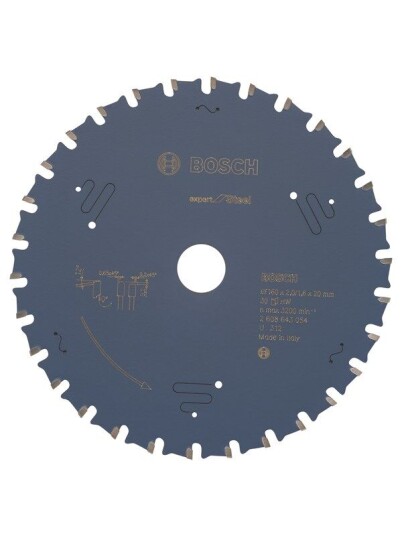 Bosch Expert For Steel - Sirkelformet Sagblad - For Stål - 160 Mm - 30 Tenner