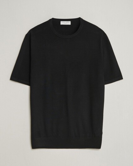 Tiger of Sweden Connor Knitted Crew Neck T Shirt Black