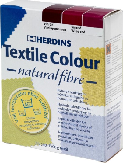 Herdins tekstilfarge 715 mørkeblå 100ml
