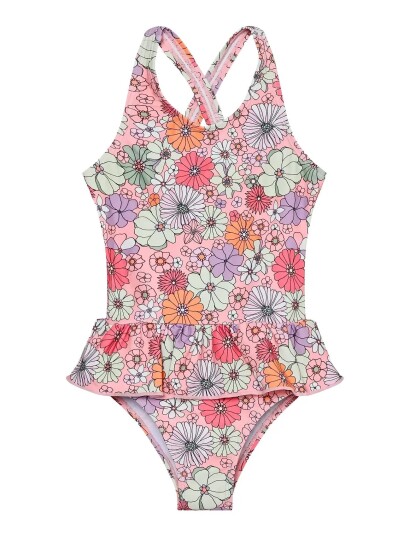 Color Kids Swimsuit W. Skirt Aop Multi/patterned 104