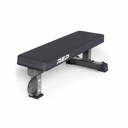 REP Fitness FB 5000 Flat Bench Wide Pad   Matte Black