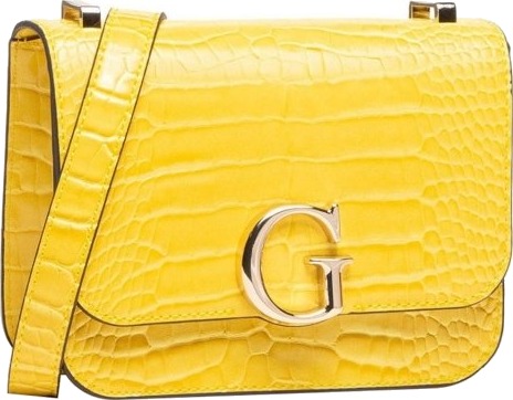 Guess Guess Corily I Skinn Crossbody Veske Gul 18.5 X 14.5 X 7 Cm (For Kvinner)