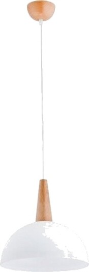Alfa Anja 9626 Hengelampe Hvit/Tre 1X60w E27 Alfa Anja 9626 Hengelampe Hvit/Tre 1X60w E27