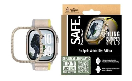 SAFE. by PanzerGlass Bling Bumper Gold Apple Watch Ultra 2