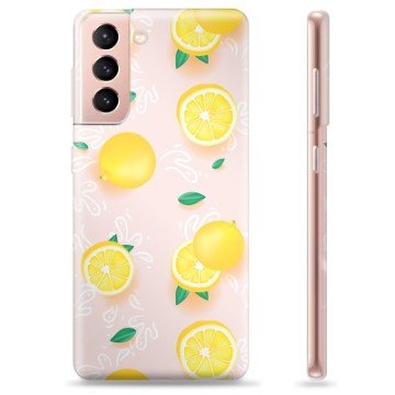 Samsung Galaxy S21 5G TPU-deksel Sitronmønster
