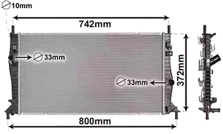 VAN WEZEL 18002596 Radiator motorkjøling