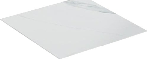 Afdækning One 45X0,4X46,5 Sort Marmo Mat