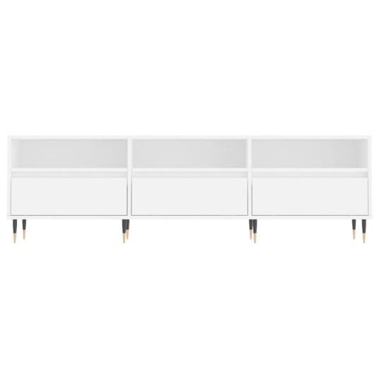 vidaXL TV-benk hvit 150x30x44,5 cm konstruert tre 8720845874872 vidaXL TV-benk hvit 150x30x44,5 cm konstruert tre 8720845874872
