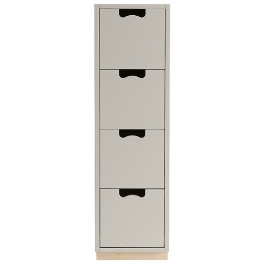Asplund Snö J4 Chest Of Drawers Light Grey Base Oak Asplund Snö J4 Chest Of Drawers Light Grey Base Oak