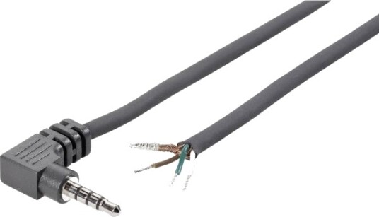 Tru Components 1579003 Jackplugg 3,5 Mm Plugg Vinklet Antall Pinner: 4 Stereo Svart 1 Stk