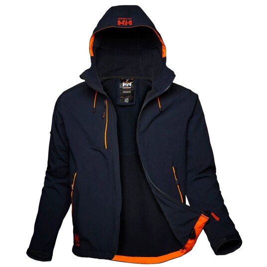 HH Workwear Workwear Helly Hansen Chelsea Evolution Softshelljakke Med Hette Marineblå XS