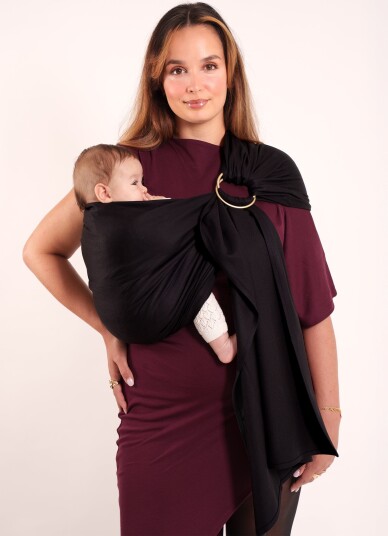 Love Radius No Knot Woven Ringsjal, Black