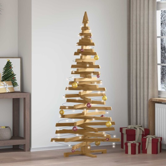  Juletre med stativ Brun 180 cm Heltre furu