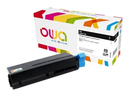 Owa K18143ow - Sort - Kompatibel - Tonerpatron - For Oki Mb492dn