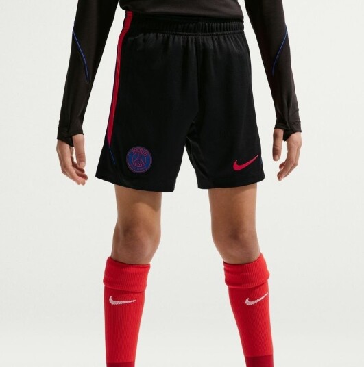 Paris Saint Germain Treningsshorts Dri FIT Strike   Svart/Rød Barn   Nike størrelse M: 137 147 cm