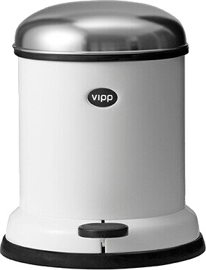 Vipp Vipp13 pedalbøtte 4 liter hvit Vipp Vipp13 pedalbøtte 4 liter hvit