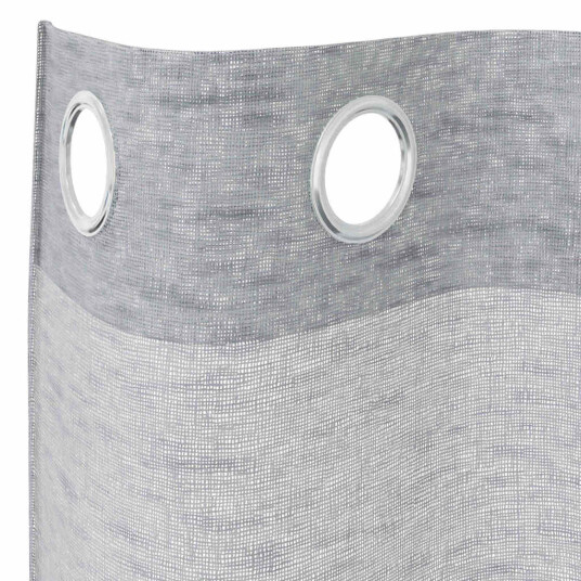Gardiner med gardiner 2 pcs Mørke grå Polyester