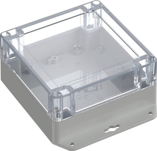 Tru Components TC 13865316 151,4 × 121,4 × 60 mm ABS PC Lys Grå Transparent