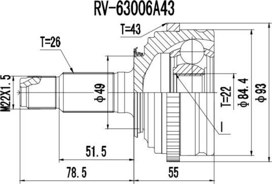 PROCARO 77-RV-100 Drivledd