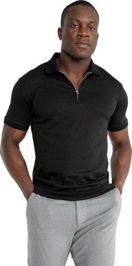 Selected Homme Selected Homme Fave Zip Short Sleeve Polo Sort XL Selected Homme Selected Homme Fave Zip Short Sleeve Polo Sort XL