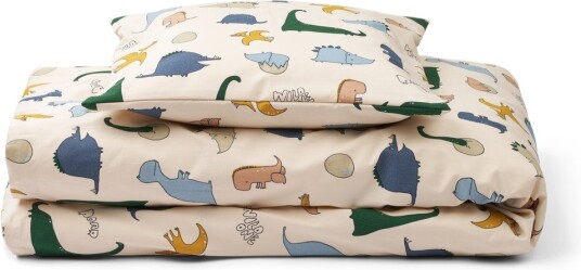 Liewood Ingeborg Junior Printed Bedding Dino Roar / Sandy 100 X 140