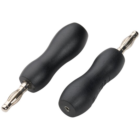 E-stim Systems Tens Adapterpar 2 mm til 4 mm - Svart