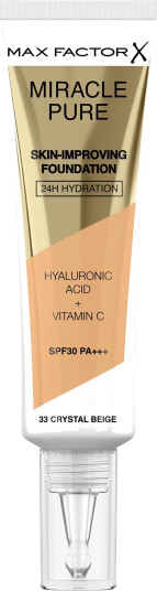 Max Factor Miracle Pure Foundation 33 Crystal Beige med SPF 30 - 30 ml