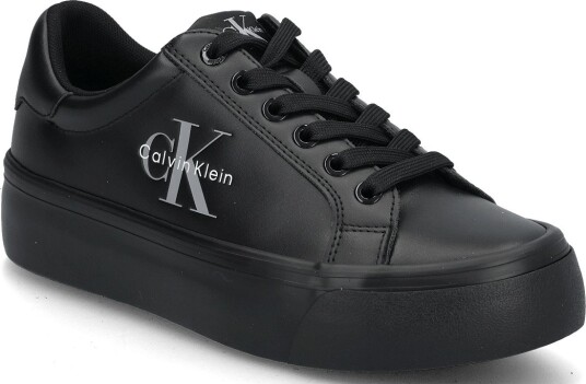 Calvin Klein Vulc Flatform Laceup Low Lth Black 37 x 37 Calvin Klein Vulc Flatform Laceup Low Lth Black 37 x 37