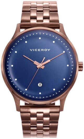 Viceroy Herreklokke 46787 36 Classic Blå/Rose gulltonet stål Ø43 mm Viceroy Herreklokke 46787 36 Classic Blå/Rose gulltonet stål Ø43 mm