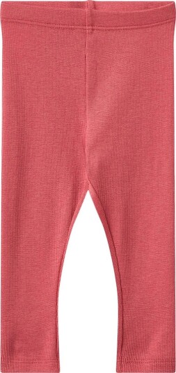 Wheat Leggings Rib Maddy Raspberry Wheat 1½ år (86) Leggings Rosa Rød