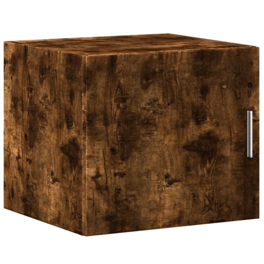 Smalt oppbevaringsskap røkt eik 45x42,5x225 cm konstruert tre
