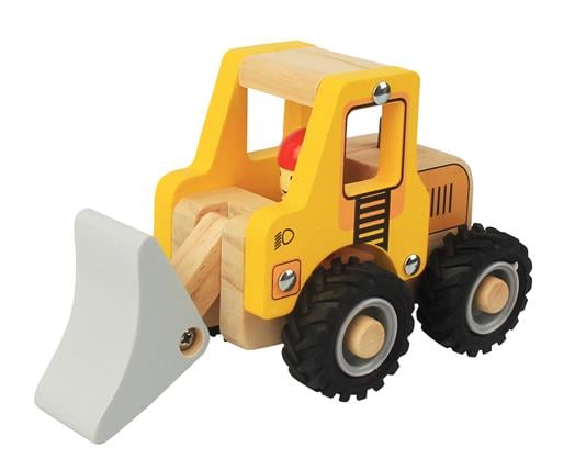 Magni Wooden bulldozer truck with rubber wheels 5598