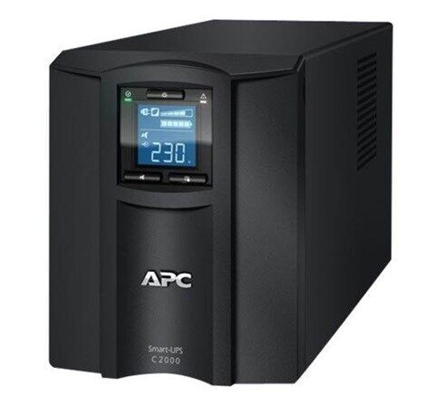 APC Smart-UPS C 2000VA LCD Kompakt Uforstyrrbar Strømforsyning Svart APC Smart-UPS C 2000VA LCD Kompakt Uforstyrrbar Strømforsyning Svart