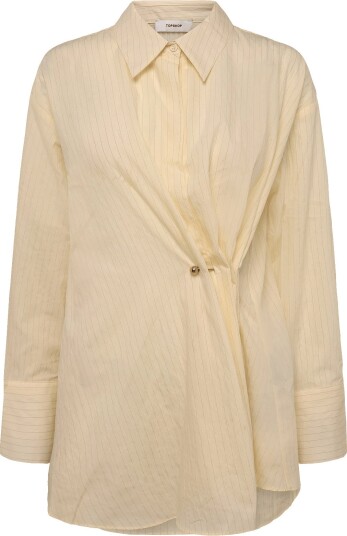 Topshop Tselisa Ls Cinch Shirt Wvn YELLOWTAIL 36 Topshop Tselisa Ls Cinch Shirt Wvn YELLOWTAIL 36