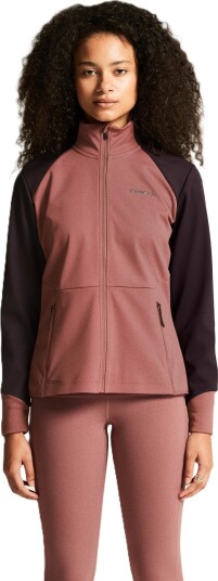 Craft Women"s Core Nordic Training Jacket Rose Brown/dk Plum L Craft Women"s Core Nordic Training Jacket Rose Brown/dk Plum L