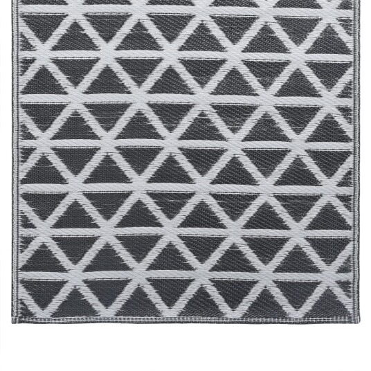 vidaXL Uteteppe svart 80x150 cm PP