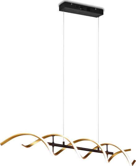 Sequence LED-Pendellampe Matt Messing/Matt Svart - Trio Lighting