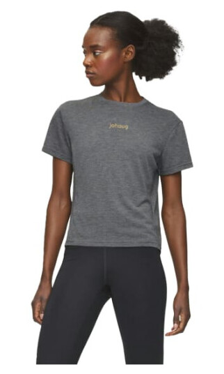 Johaug Aerial Woolmix Tee 2.0 Dame Black XL