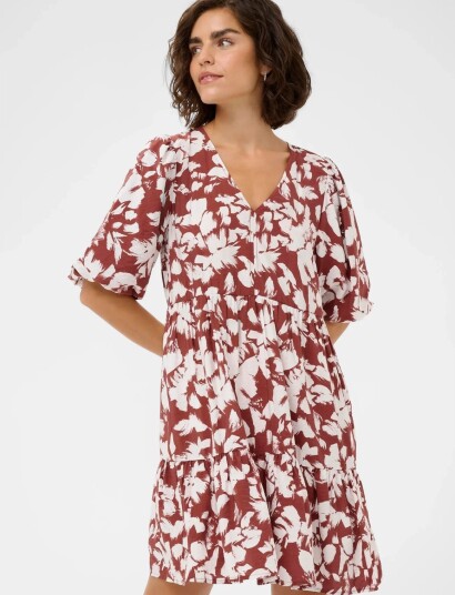 Kaffe Kaevie Dress   Brown   42