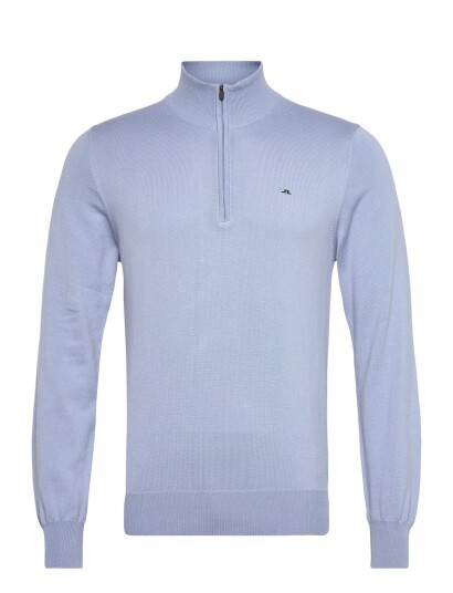 J. Lindeberg M Cotton Quarter Zip Blue M J. Lindeberg M Cotton Quarter Zip Blue M