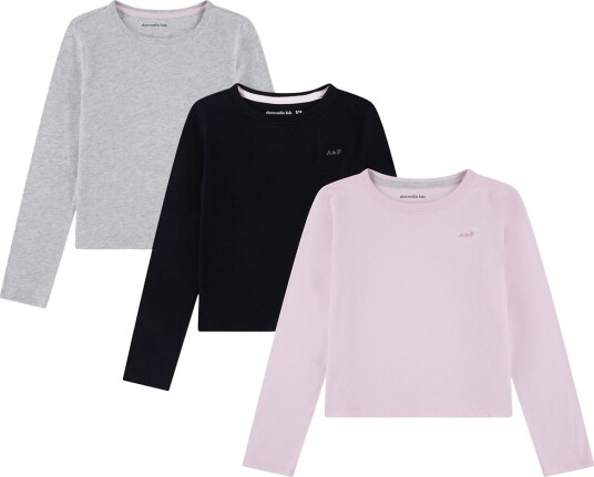 Abercrombie & Fitch Gensere 3 pack Vugge Rosa/Svart/Hvit Abercrombie & Fitch 13 14 år 158 164 Genser