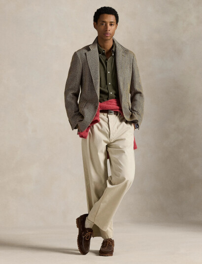Polo Ralph Lauren Featherweight Mesh Shirt - Khaki green - XS